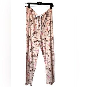 Amanda Blu Cowgirl Pajama Pants Pink Western PJ Bottoms Size XL
